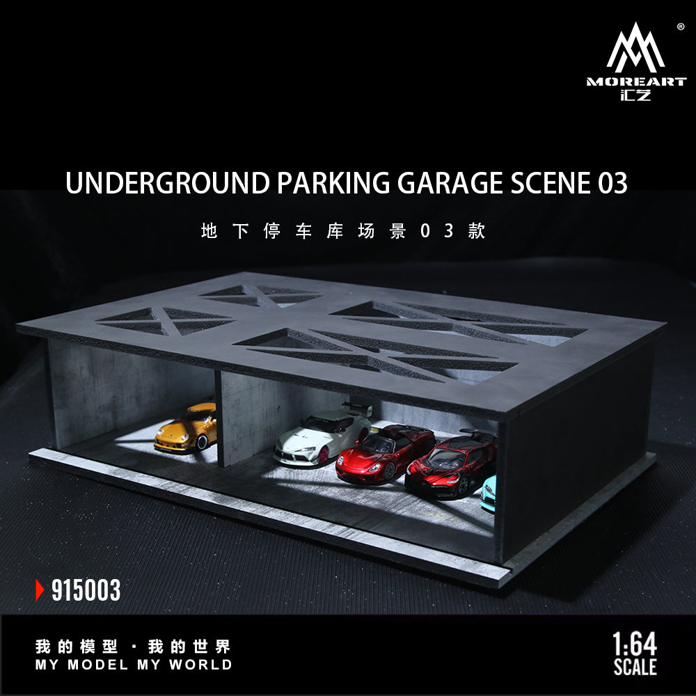 (Preorder) MoreArt 1:64 Undergroud Parking Garage Scene 03 MO915003