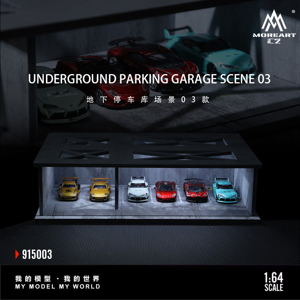 (Preorder) MoreArt 1:64 Undergroud Parking Garage Scene 03 MO915003