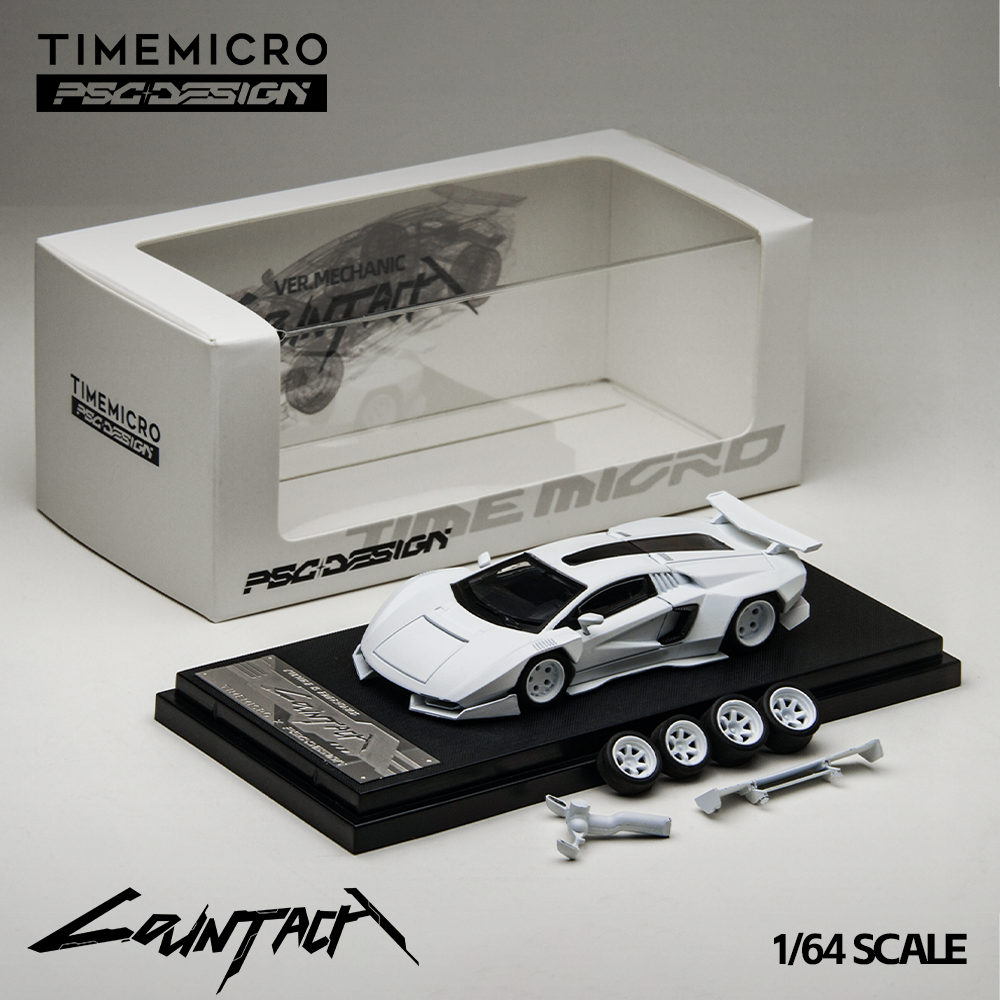 (Preorder) Time Micro × PSC DESIGN 1:64 Countach“V” Ver. Mechanic PSC Diecast Model TM647702