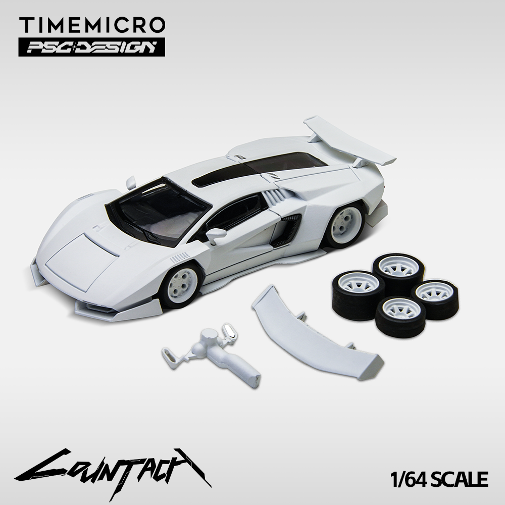 (Preorder) Time Micro × PSC DESIGN 1:64 Countach“V” Ver. Mechanic PSC Diecast Model TM647702