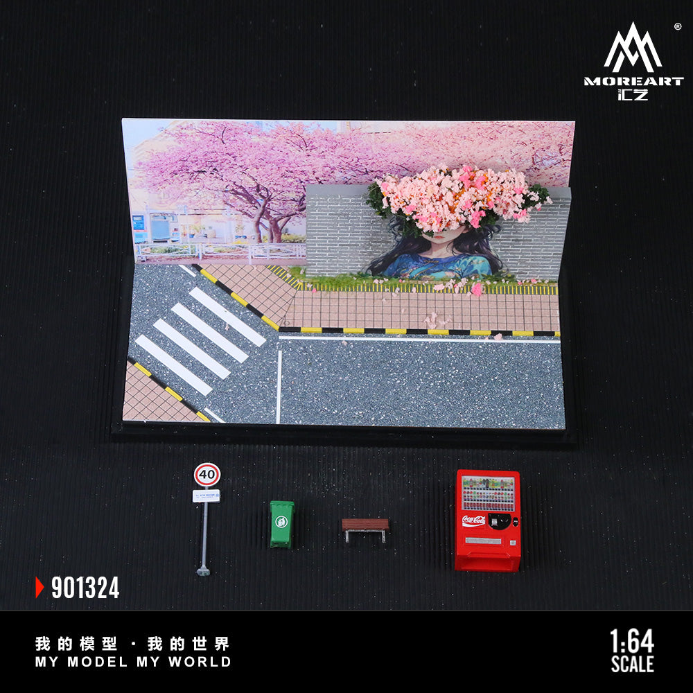 (Preorder) MoreArt 1:64 A Scene of A Popular Check-in Wall MO901324