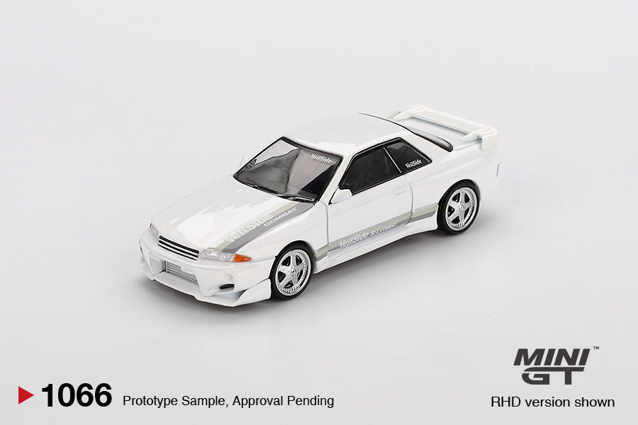 (Preorder) Mini GT 1:64 Nissan Skyline GT-R (R32) VeilSide Combat C-I White MGT01066-BL