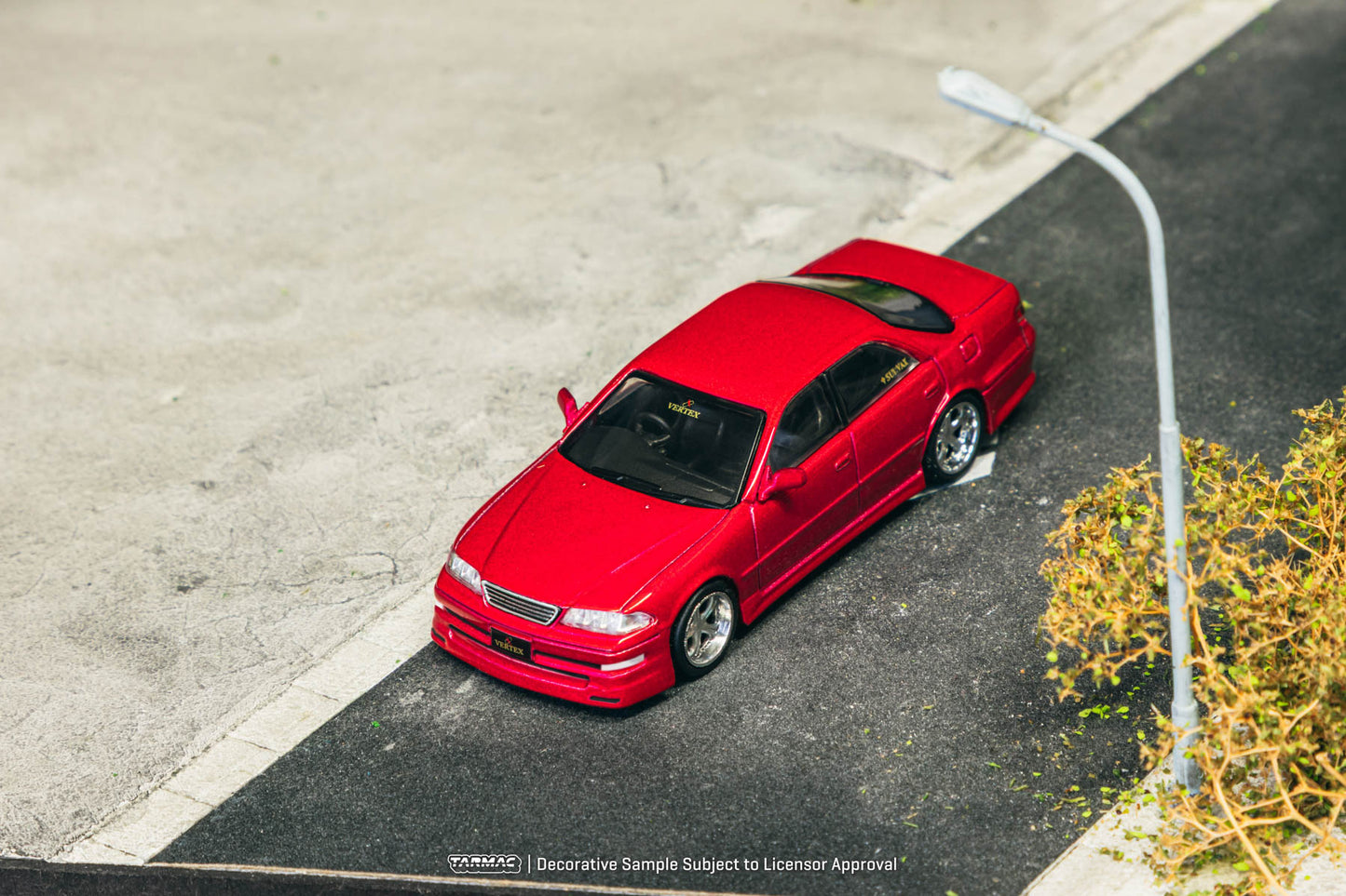 (Preorder) Tarmac Works 1:64 VERTEX Toyota Mark II JZX100 Red Metallic T64G-024-RE
