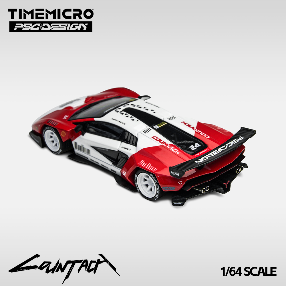 Time Micro x PSC DESIGN 1:64 Countach "V" Marlboro Livery TM647703