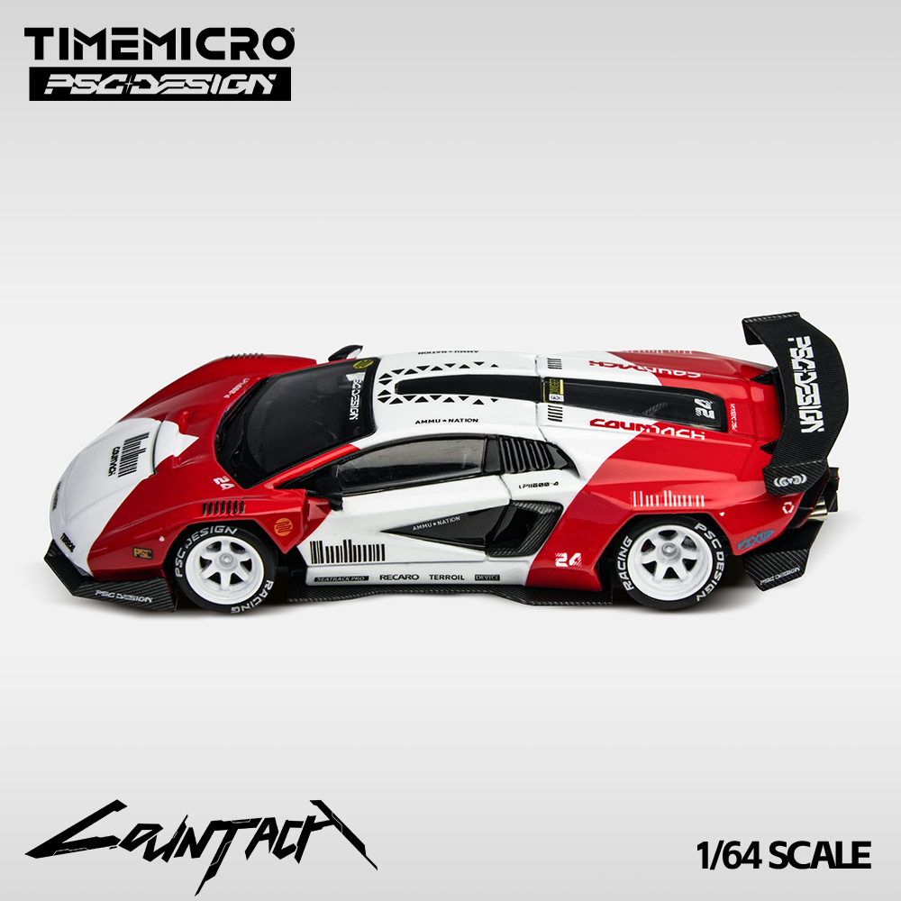 Time Micro x PSC DESIGN 1:64 Countach "V" Marlboro Livery TM647703