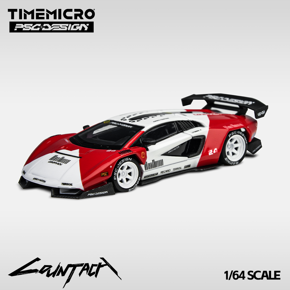 Time Micro x PSC DESIGN 1:64 Countach "V" Marlboro Livery TM647703