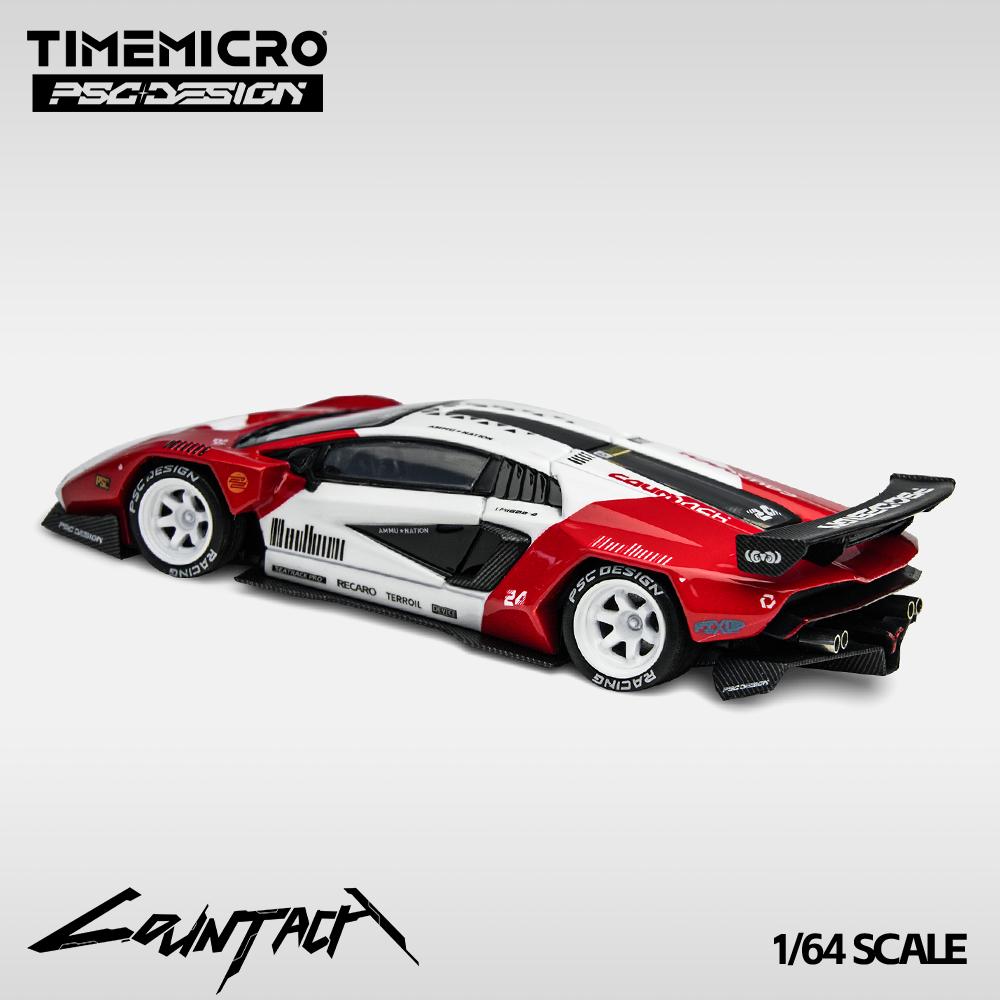 Time Micro x PSC DESIGN 1:64 Countach "V" Marlboro Livery TM647703