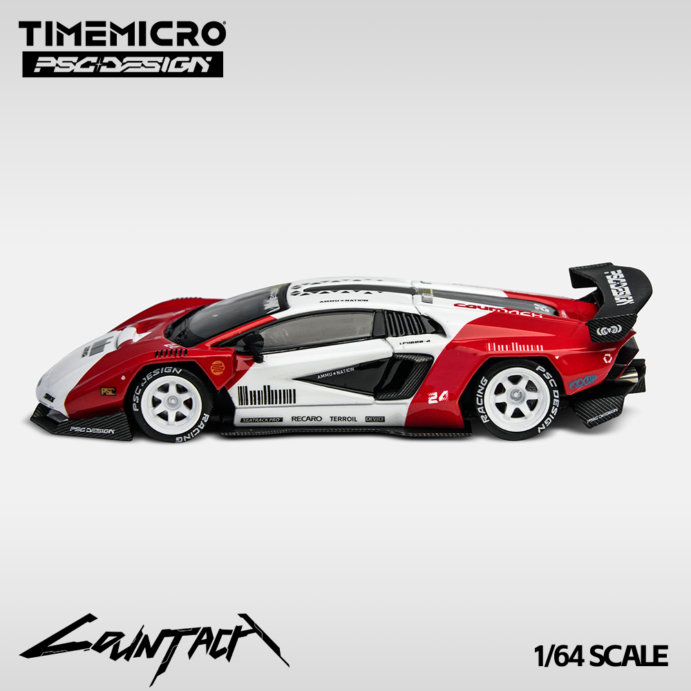 Time Micro x PSC DESIGN 1:64 Countach "V" Marlboro Livery TM647703