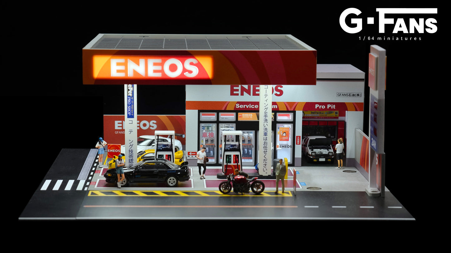 (Preorder) G-Fans 1:64 ENEOS Gas Station Diorama 710038