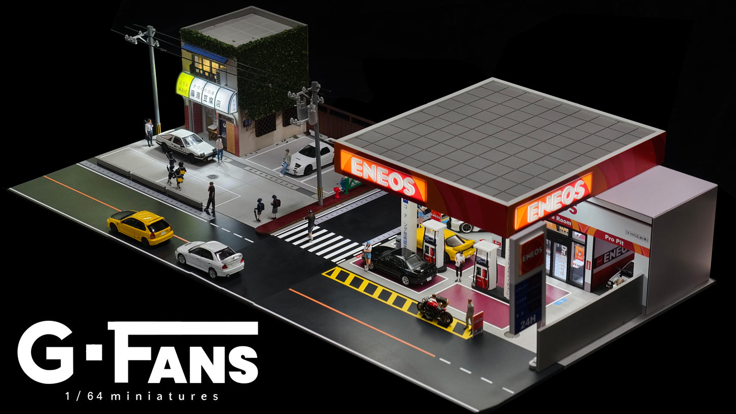 (Preorder) G-Fans 1:64 Initial D Fujiwara Tofu Store Diorama 710039