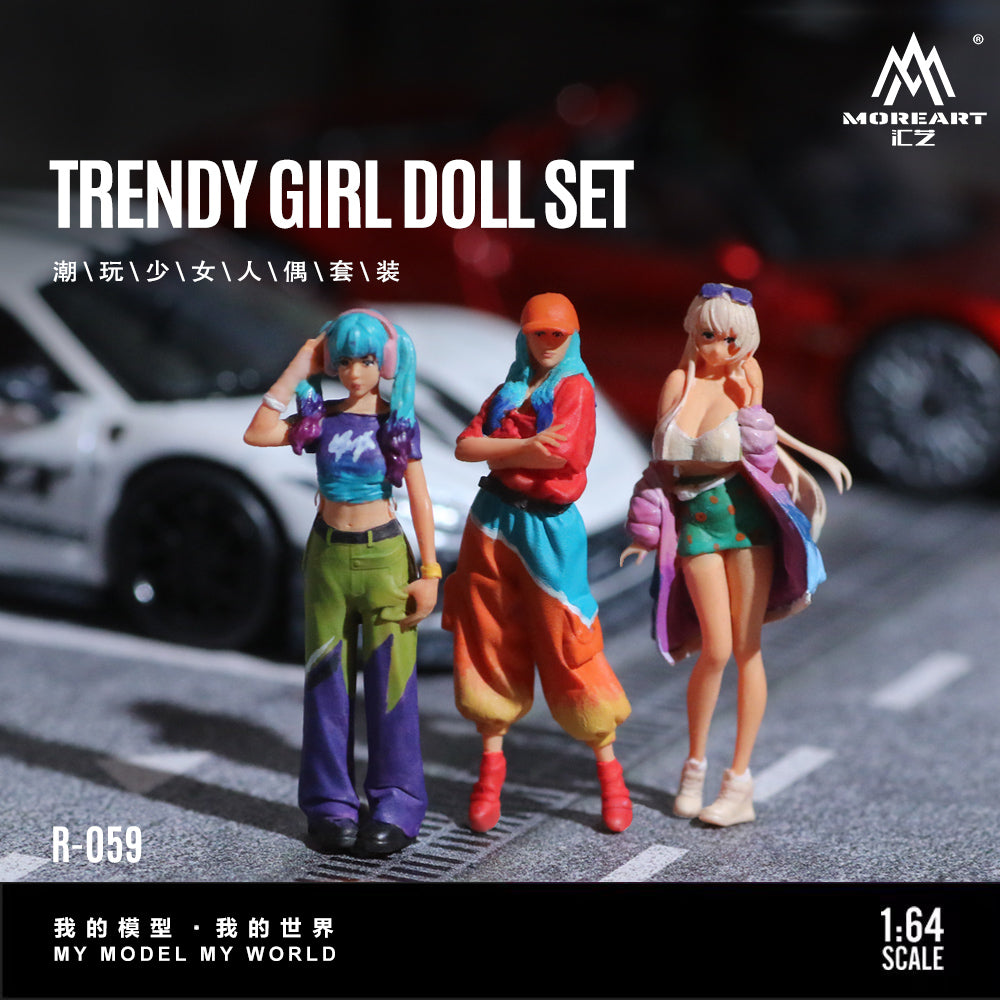 (Preorder) MoreArt 1:64 Trendy Grill Doll Set MO223059
