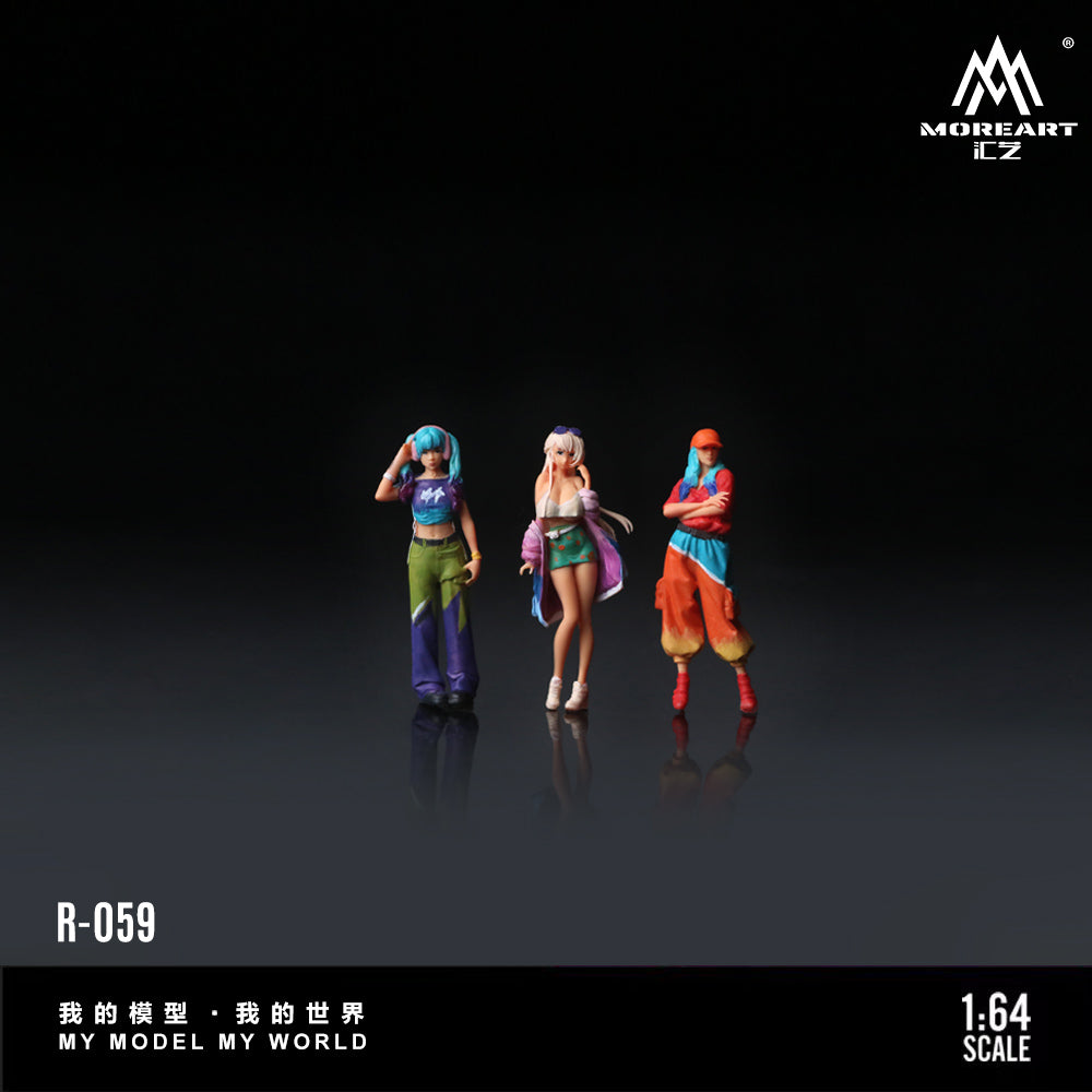 (Preorder) MoreArt 1:64 Trendy Grill Doll Set MO223059