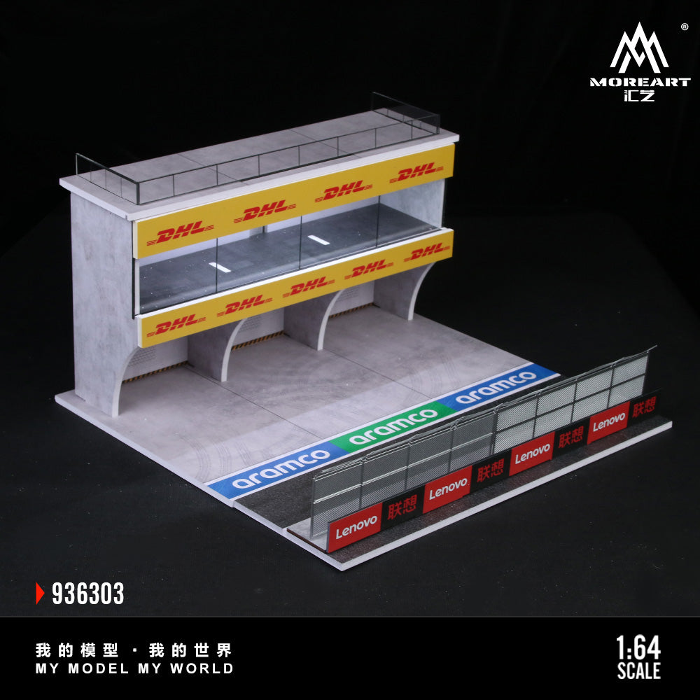 (Preorder) MoreArt 1:64 Porsche Cerrera Cup Asia THREE-DIMENSIONAL CUBE SENCE Diorama MO936303