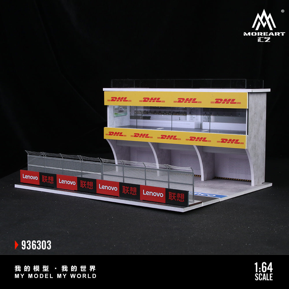 (Preorder) MoreArt 1:64 Porsche Cerrera Cup Asia THREE-DIMENSIONAL CUBE SENCE Diorama MO936303