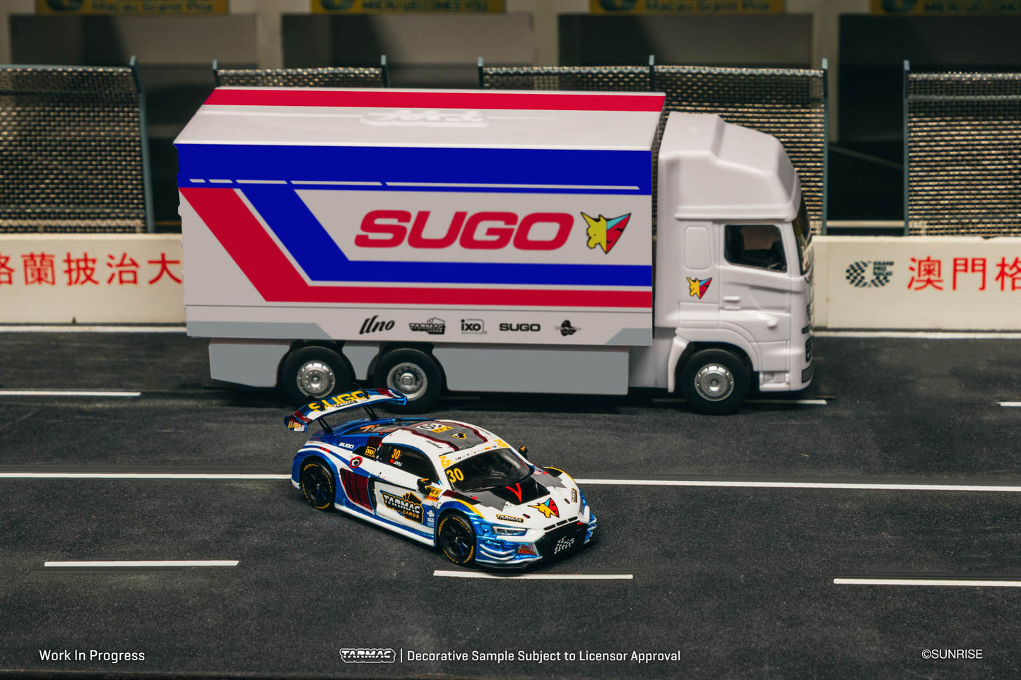 (Preorder) Tarmac Works 1:64 Audi R8 LMS GT3 evo II Macau GT Cup - FIA GT World Cup T64-043-24MGP30