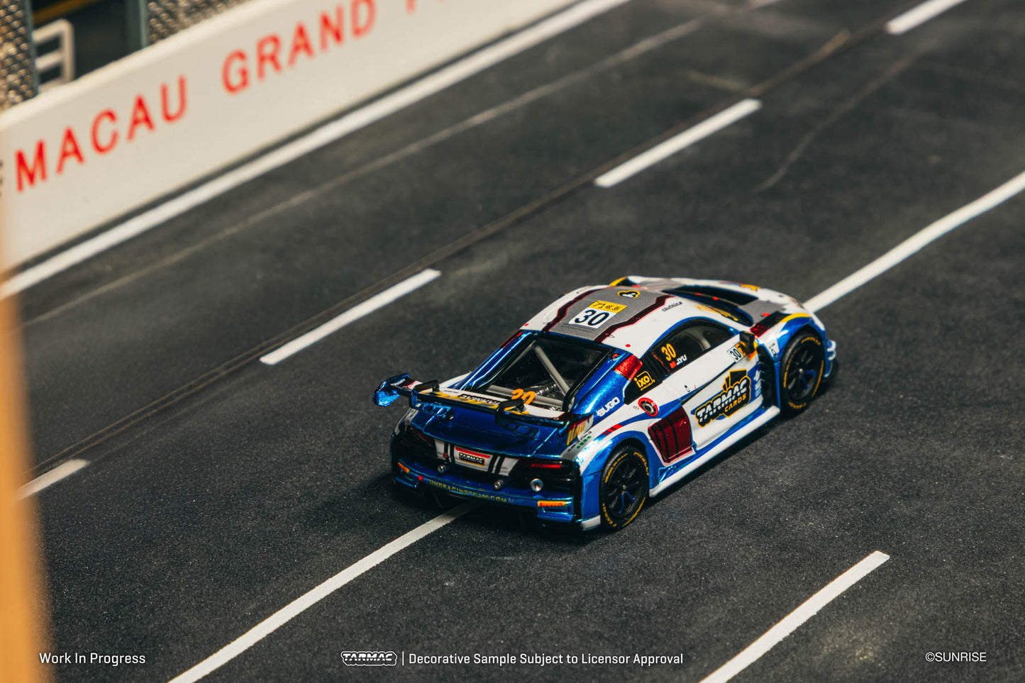 (Preorder) Tarmac Works 1:64 Audi R8 LMS GT3 evo II Macau GT Cup - FIA GT World Cup T64-043-24MGP30