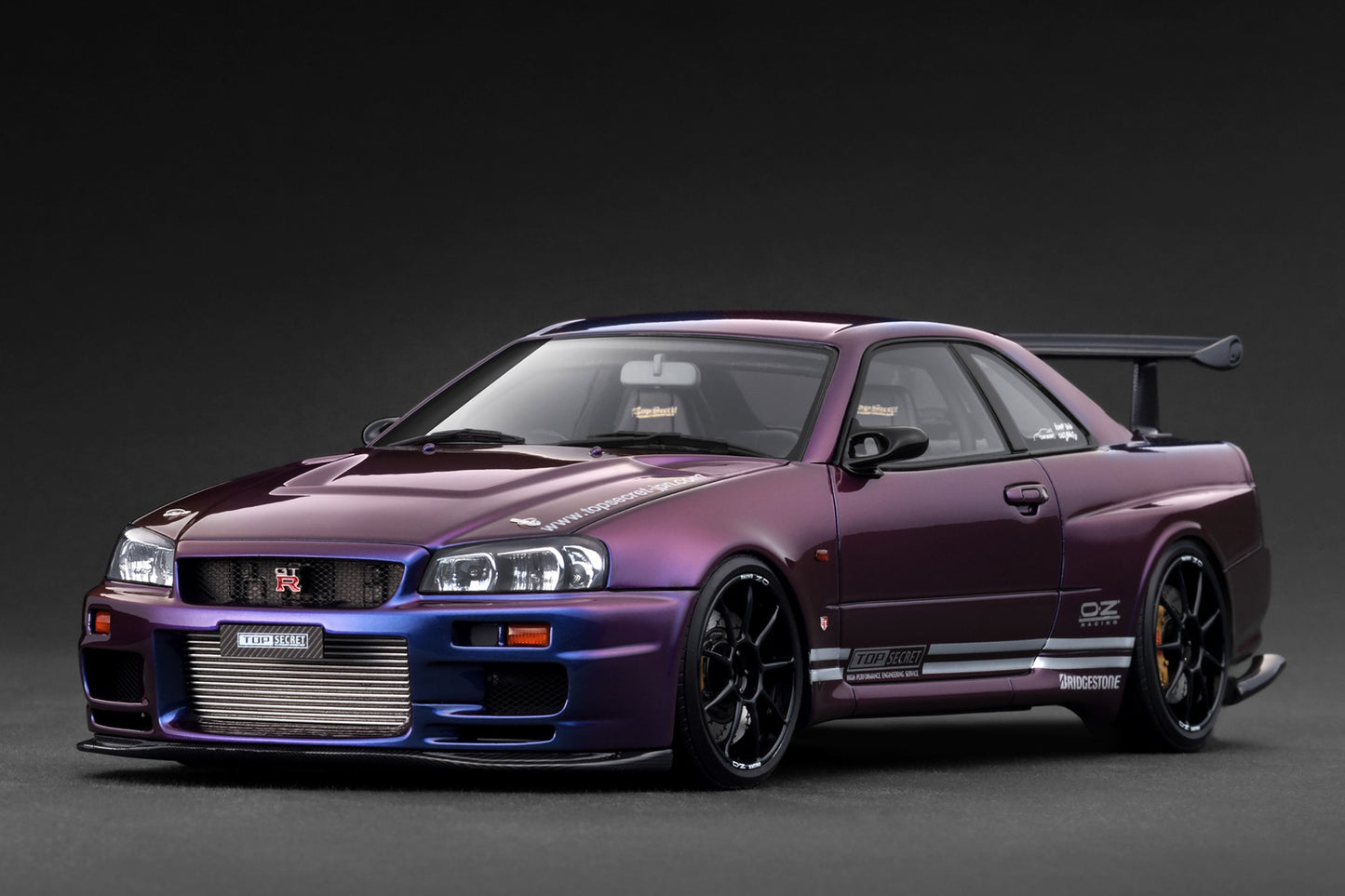 (Preorder) Ignition Model 1:18 TOP SECRET 34GT-R (BNR34) Purple Metallic IG3850