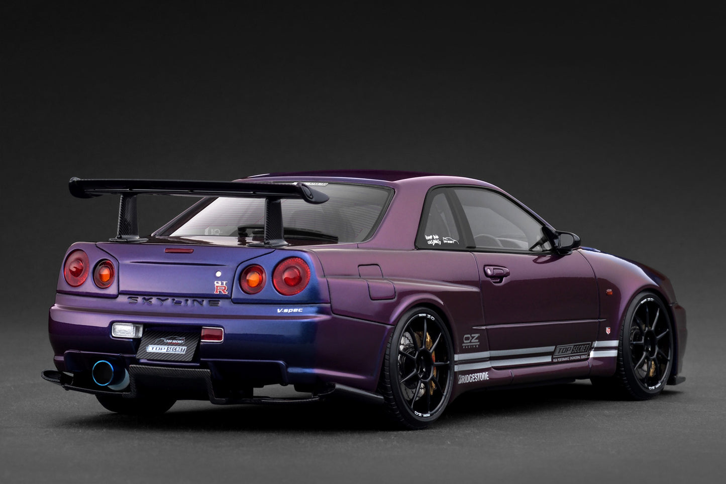 (Preorder) Ignition Model 1:18 TOP SECRET 34GT-R (BNR34) Purple Metallic IG3850
