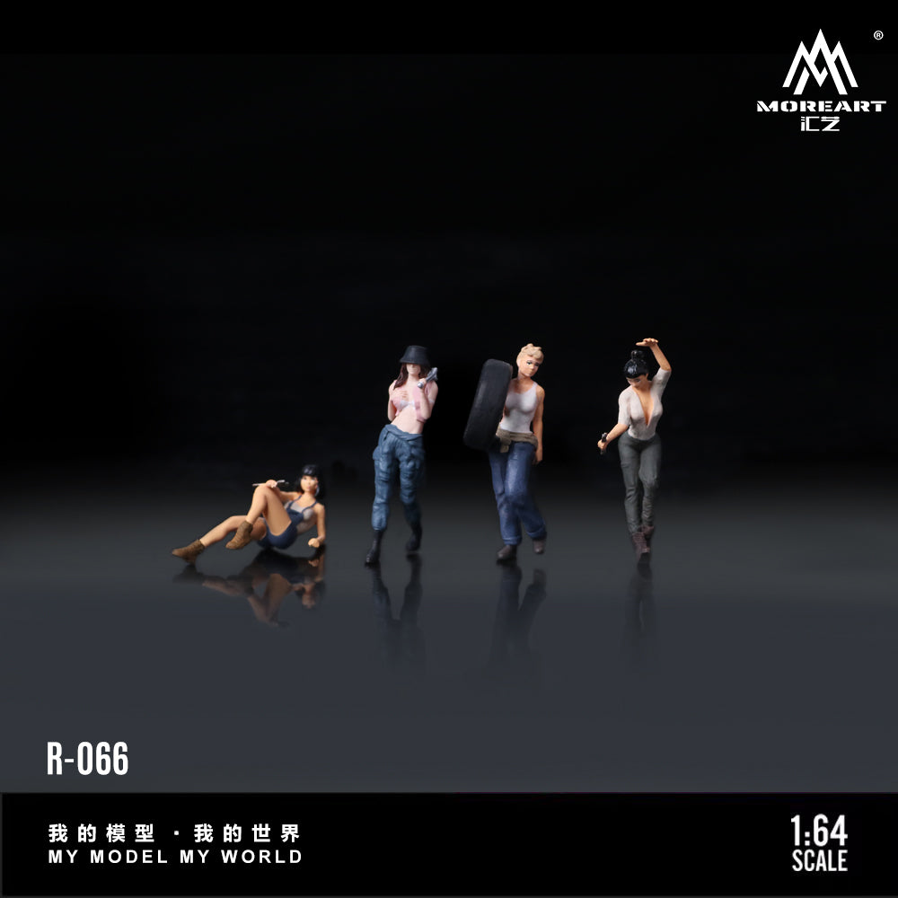 (Preorder) MoreArt 1:64 Happy Female Worker Doll Set MO223066
