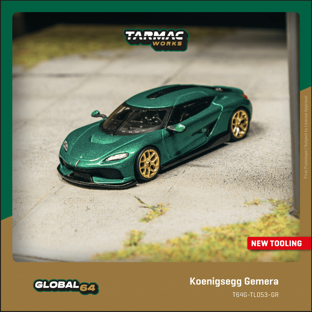 (Preorder) Tarmac Works 1:64 Koenigsegg Gemera Green T64G-TL053-GR