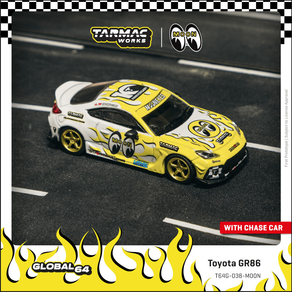 (Preorder) Tarmac Works 1:64 Toyota GR86 MOONEYES T64G-038-MOON