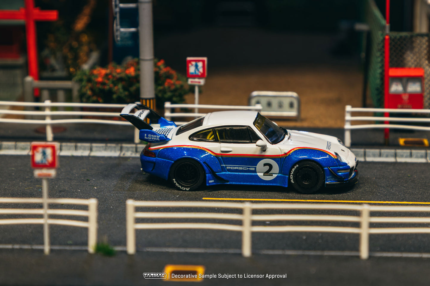 (Preorder) Tarmac Works 1:64 RWB 993 Liberty Walk with Container T64-TL017-LBWK2