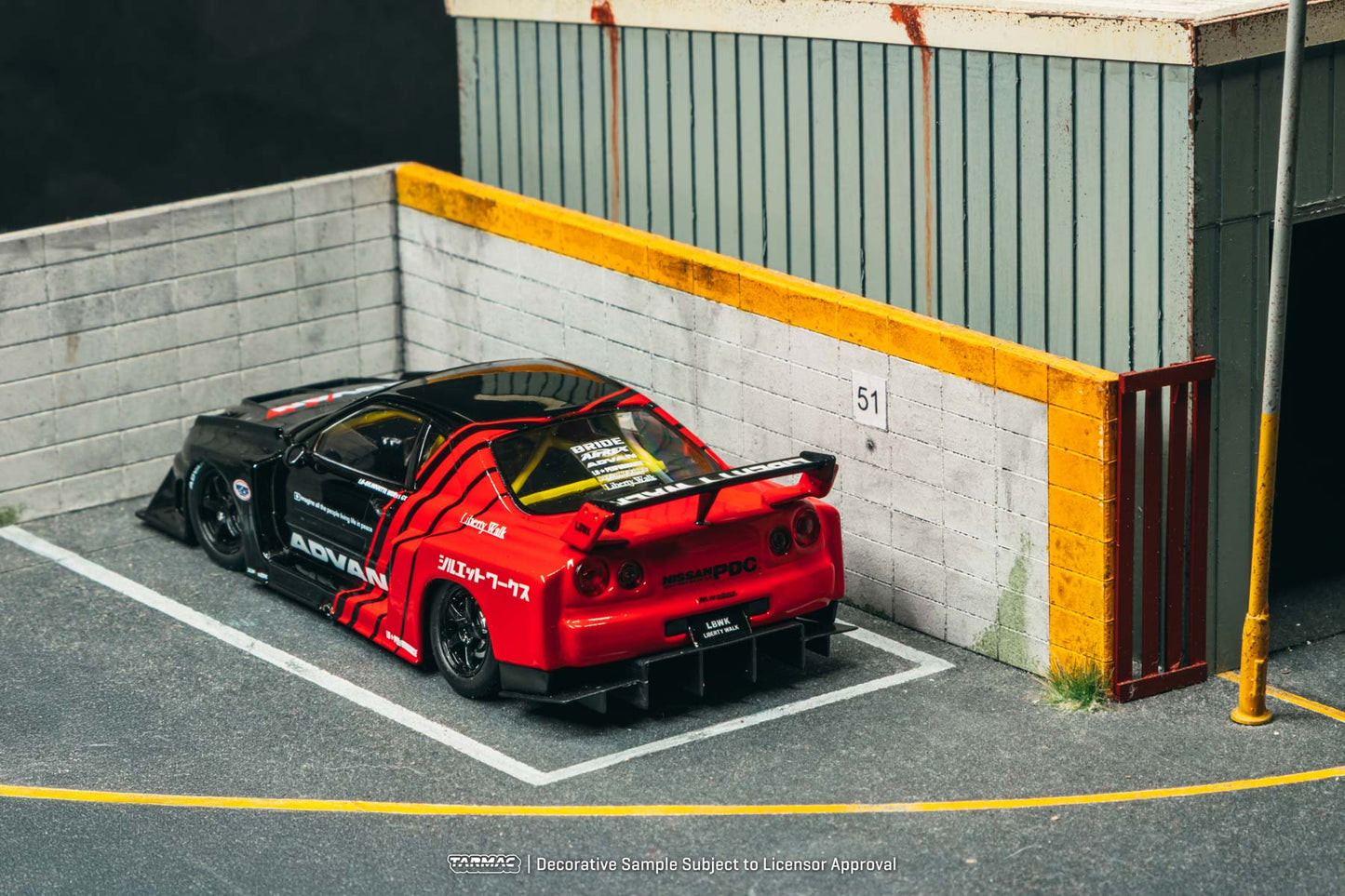 (Preorder) Tarmac Works 1:43 LB-ER34 Super Silhouette SKYLINE ADVAN T43-021-ADV