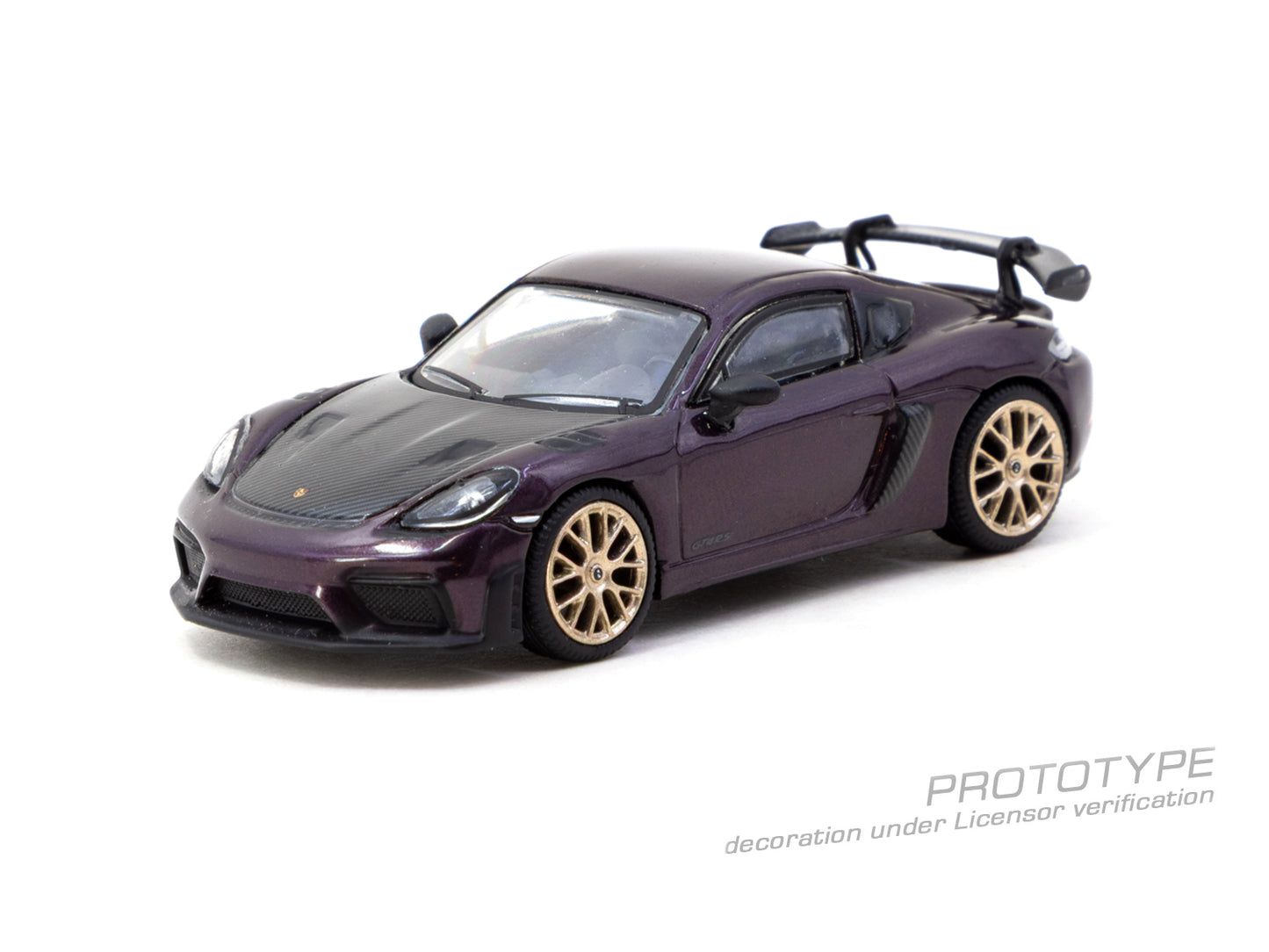 (Preorder) Tarmac Works 1:64 Porsche Cayman GT4RS Amethyst Metallic T64S-022-PM