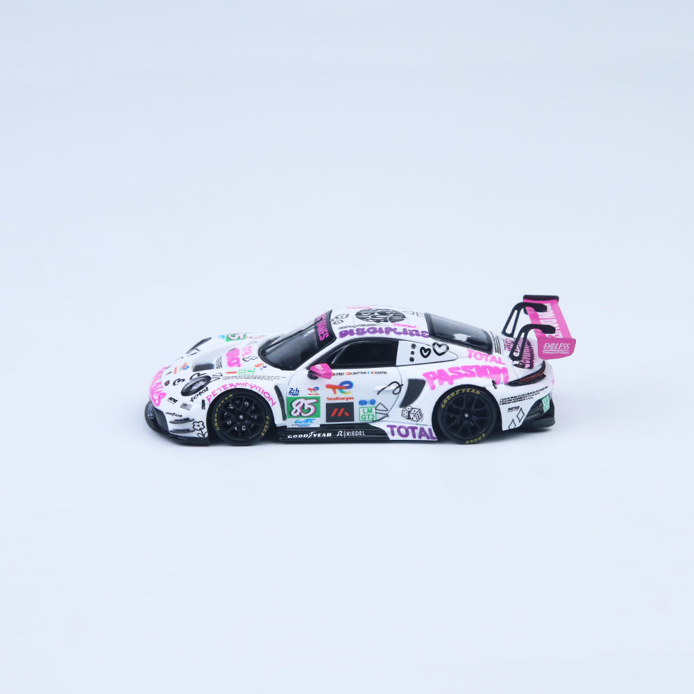(Preorder) Star Race 1:64 Porsche 911 GT3 White & Pink #85 SR64041