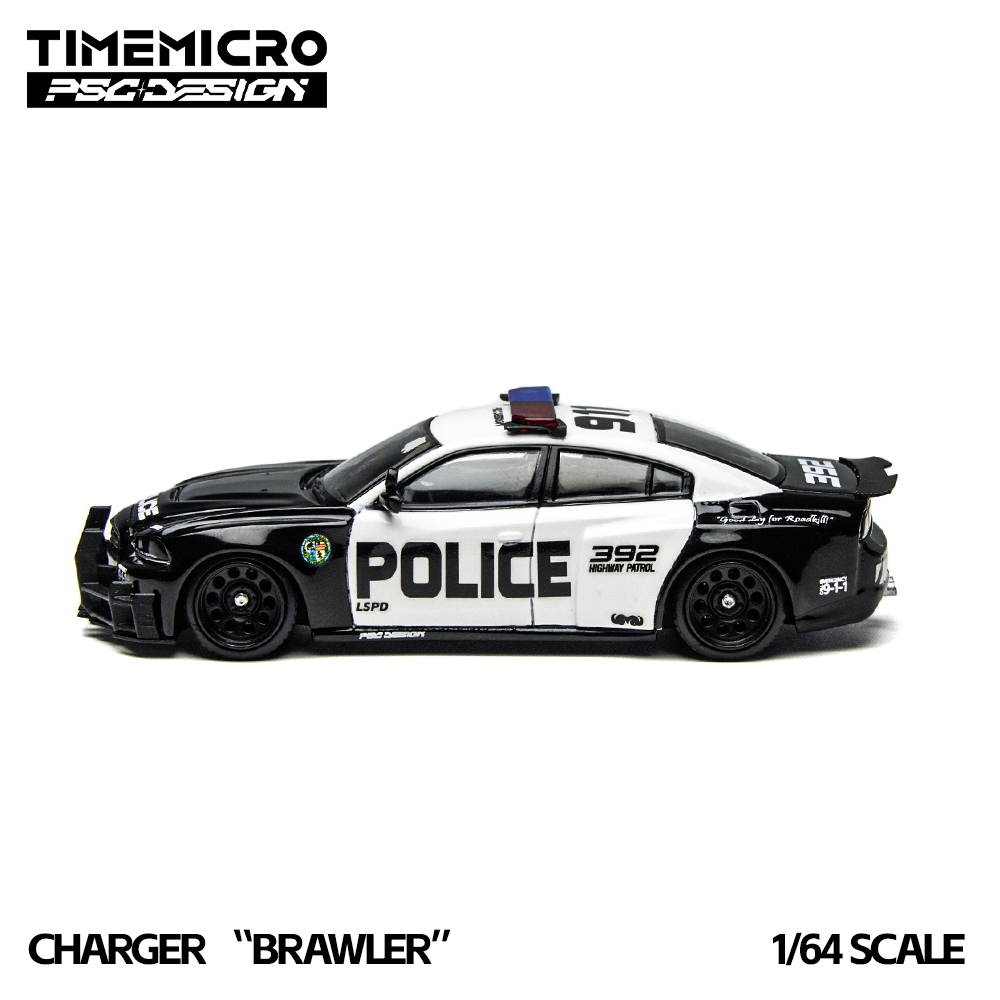 (Preorder) Time Micro x PSC DESIGN 1:64 Charger "Brawler" LSPD TM648201