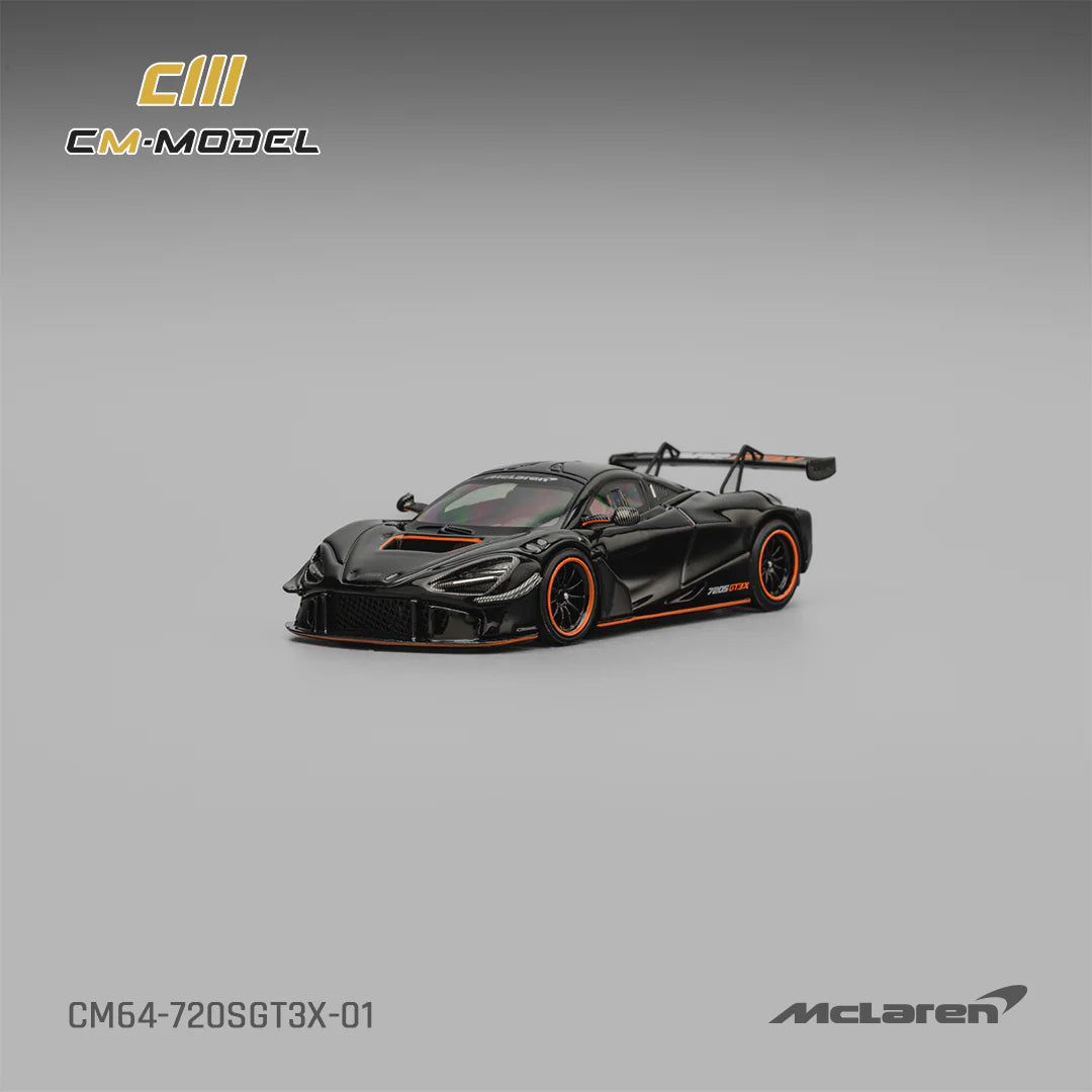 CM Model 1:64 McLaren 720SGT3X BLACK CM64-720SGT3X-01 (Preorder)