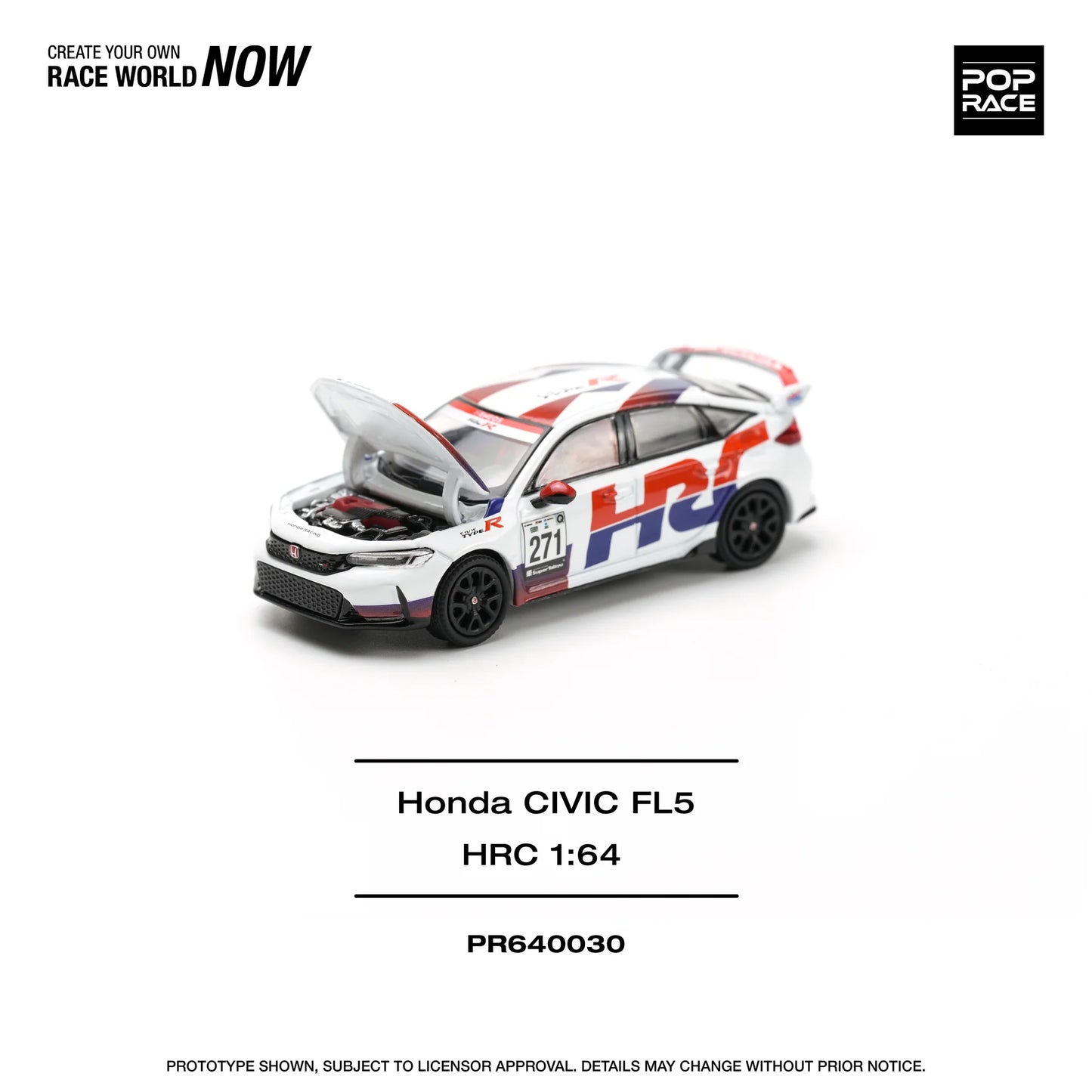 Pop Race 1:64 Honda Civic Type-R (FL5) PR640030