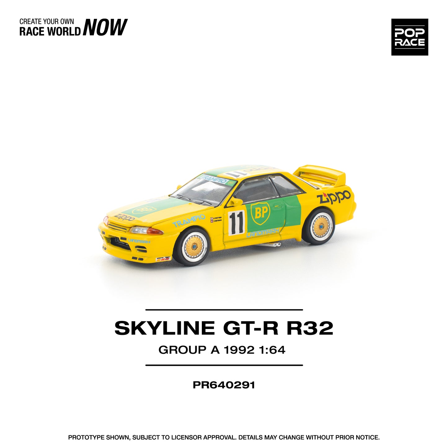 Pop Race 1:64 GT-R R32 GROUP A 1992 PR640291
