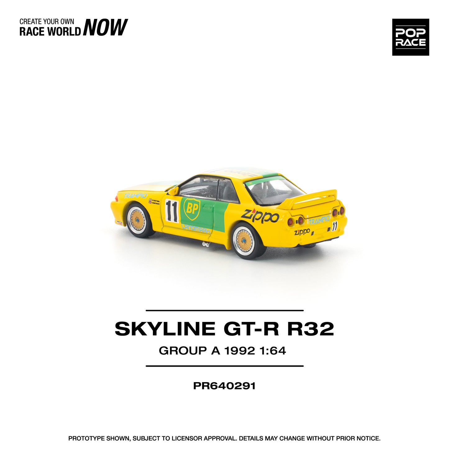 Pop Race 1:64 GT-R R32 GROUP A 1992 PR640291