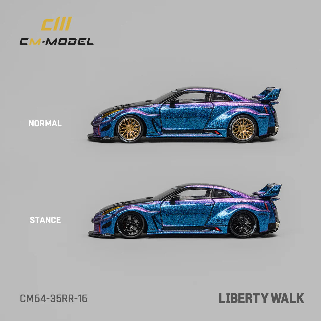 CM Model 1:64 Nissan LBWK 35GT-RR Chameleon with Carbon