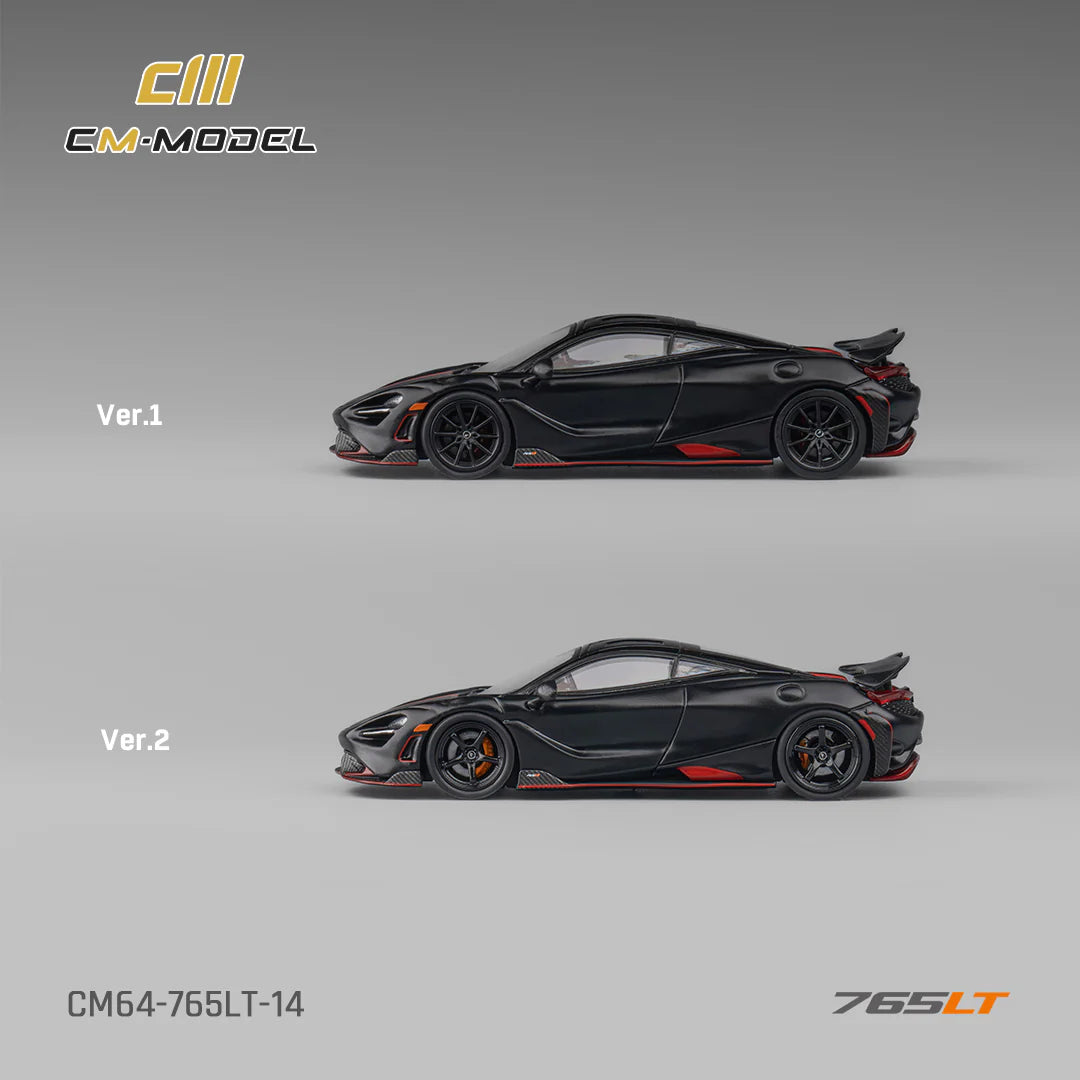 CM Model 1:64 McLaren 765LT Matte Black