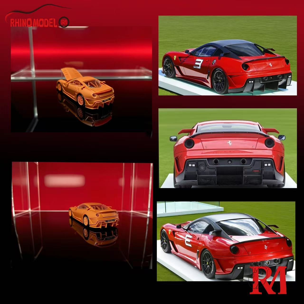 (Preorder) Rhino Model 1:64 Ferrari 599XX Red