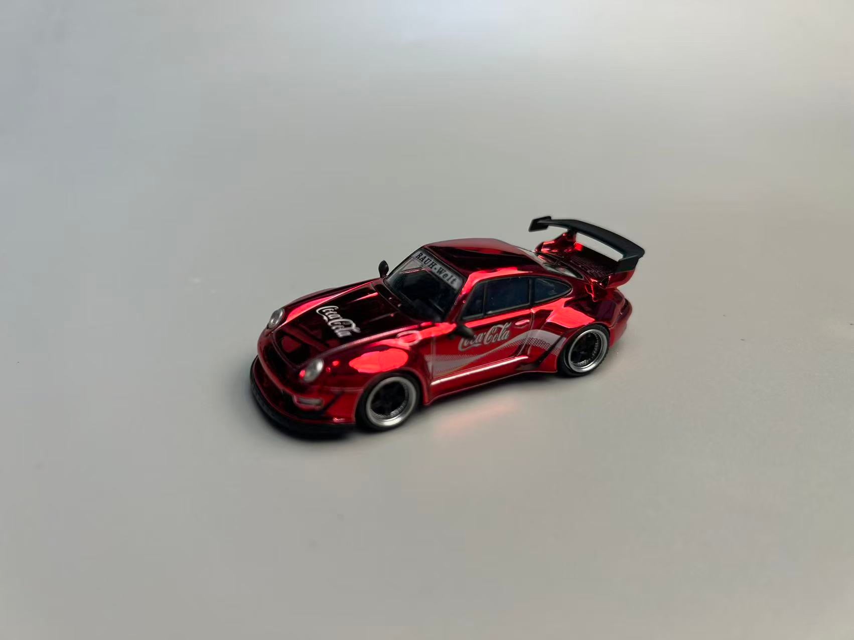 Preorder) Flame 1:64 Porsche RWB 993/964 Supreme/Coca Cola Livery
