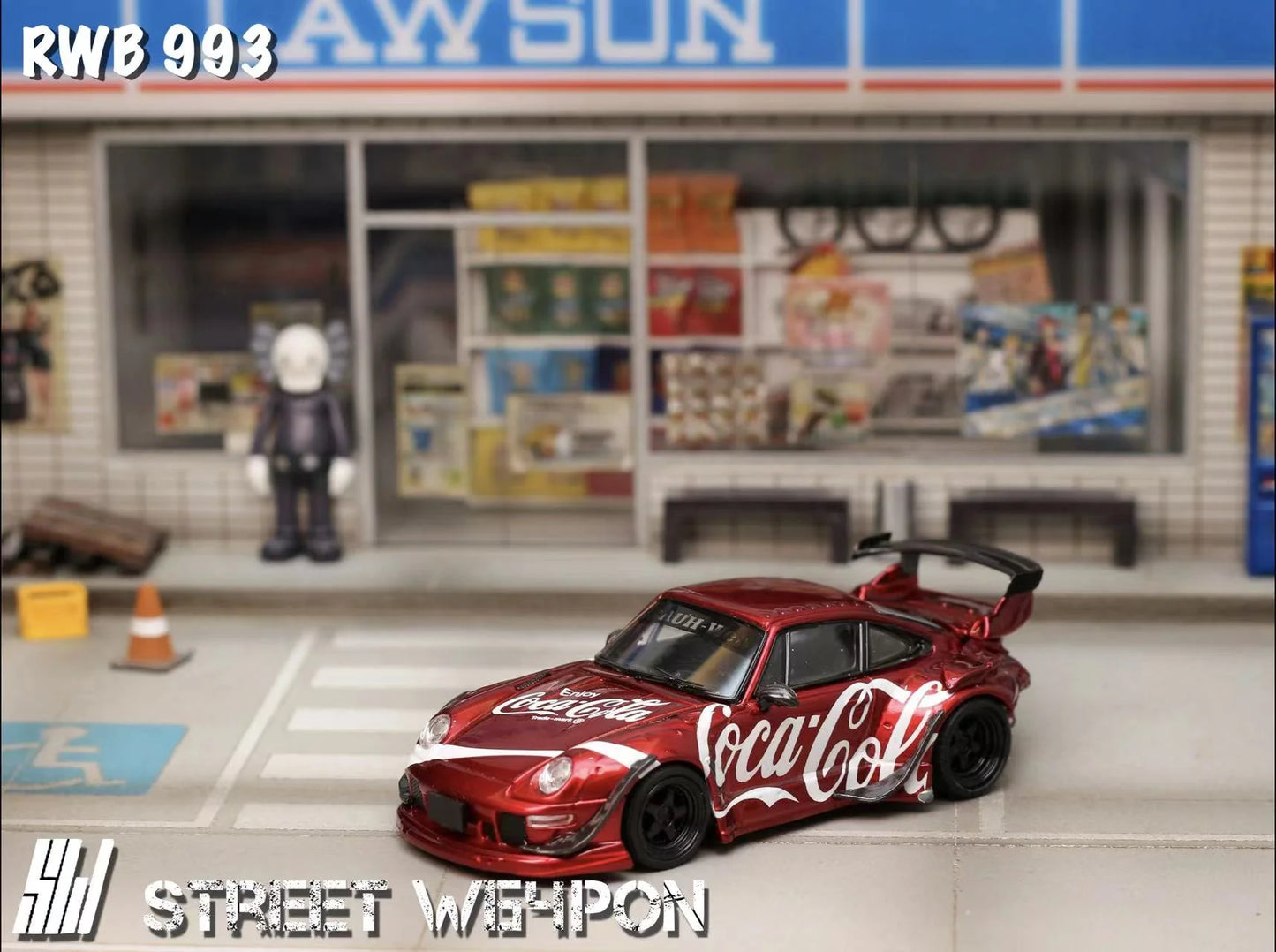 Street Weapon 1:64 Porsche RWB 993 Coca Cola Livery (2 Versions)