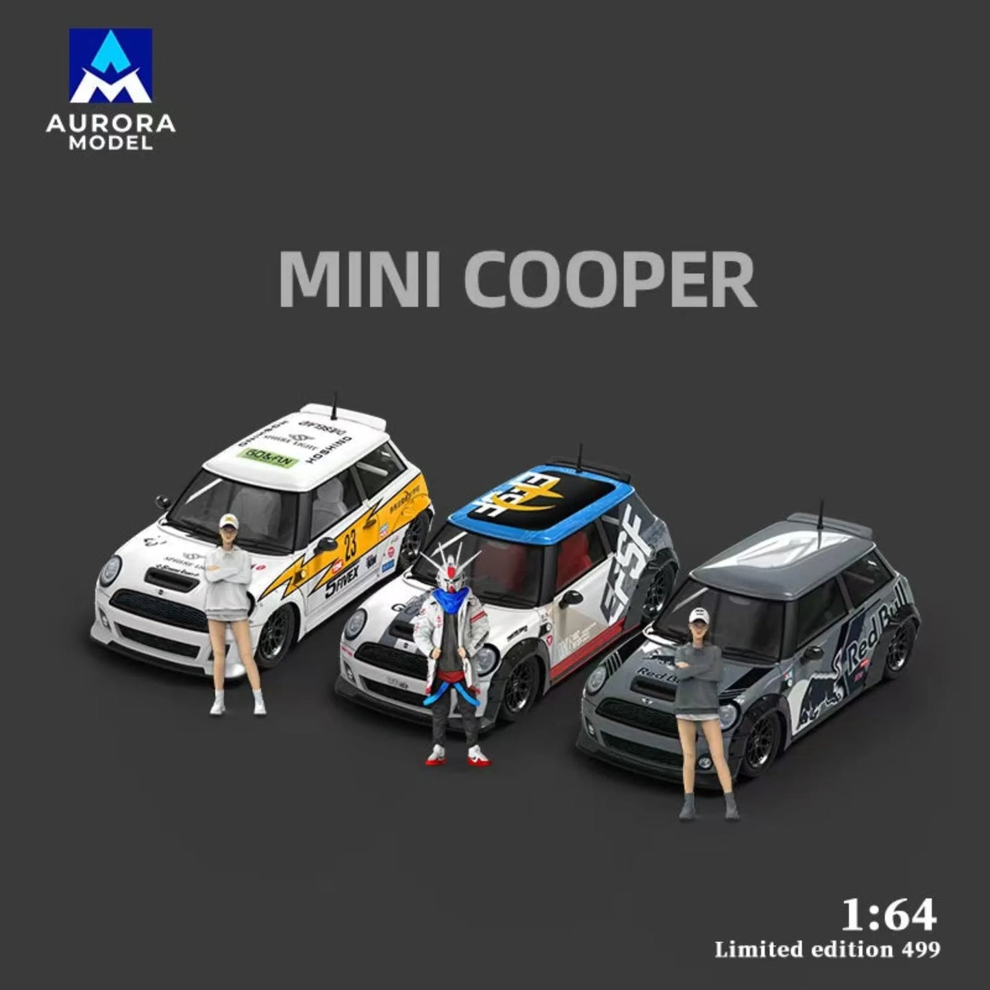(Preorder) Aurora Model 1:64 BMW Mini Cooper (2 Versions)