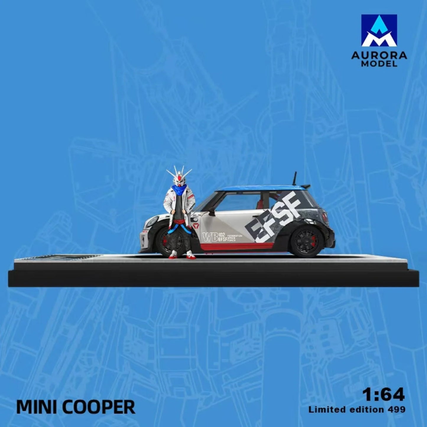 (Preorder) Aurora Model 1:64 BMW Mini Cooper (2 Versions)
