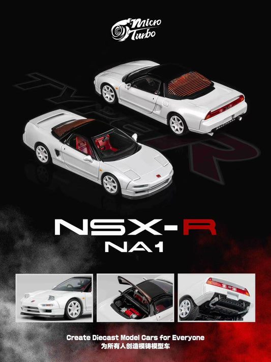 (Preorder) Microturbo 1:64 Custom NSX-R NA1 Metallic White MT6412A1