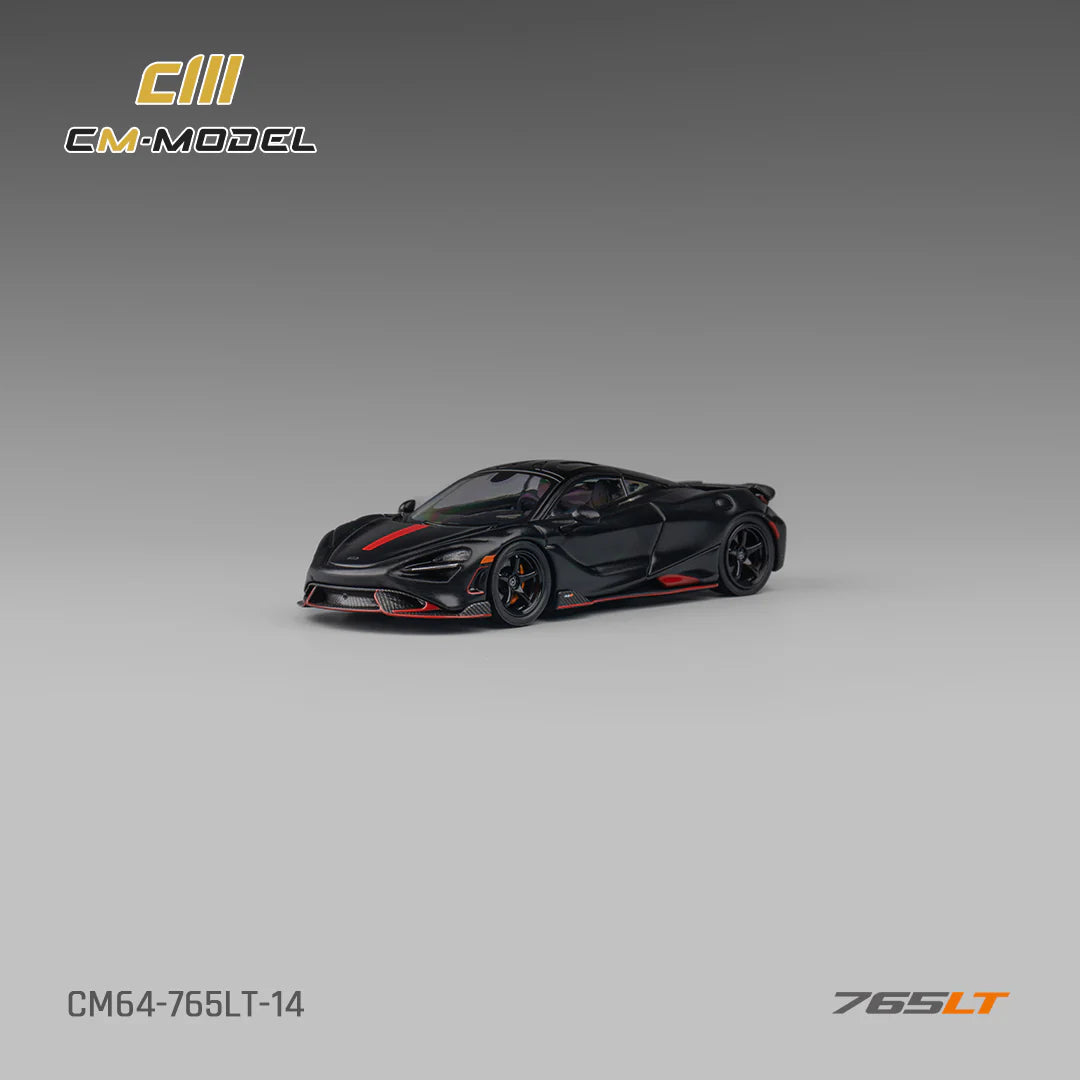 CM Model 1:64 McLaren 765LT Matte Black