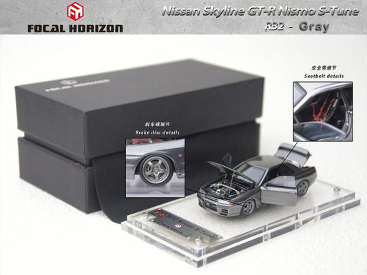 Focal Horizon 1:64 Nissan Skyline GT-R R32 Nismo S Tune Gun Grey
