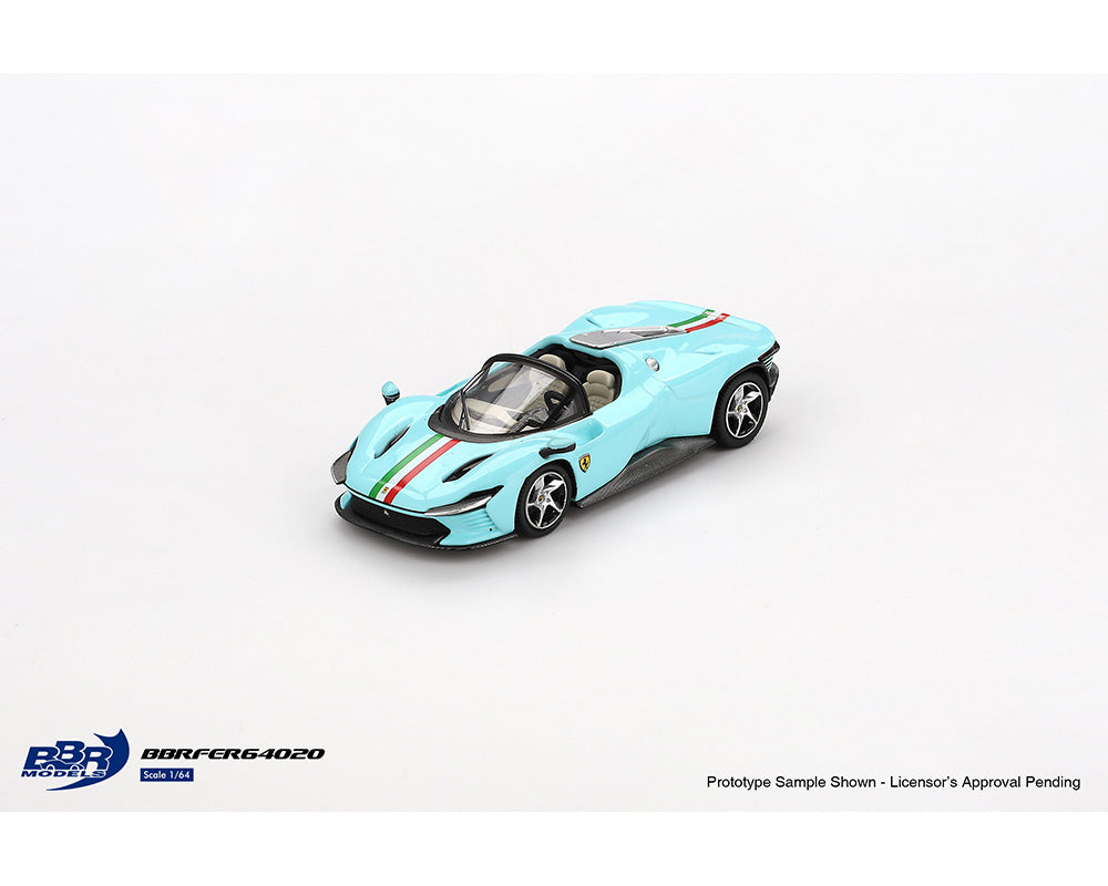 (Preorder) BBR Models 1:64 Ferrari Daytona SP3 – Light Blue – Limited Edition BBRFER64020