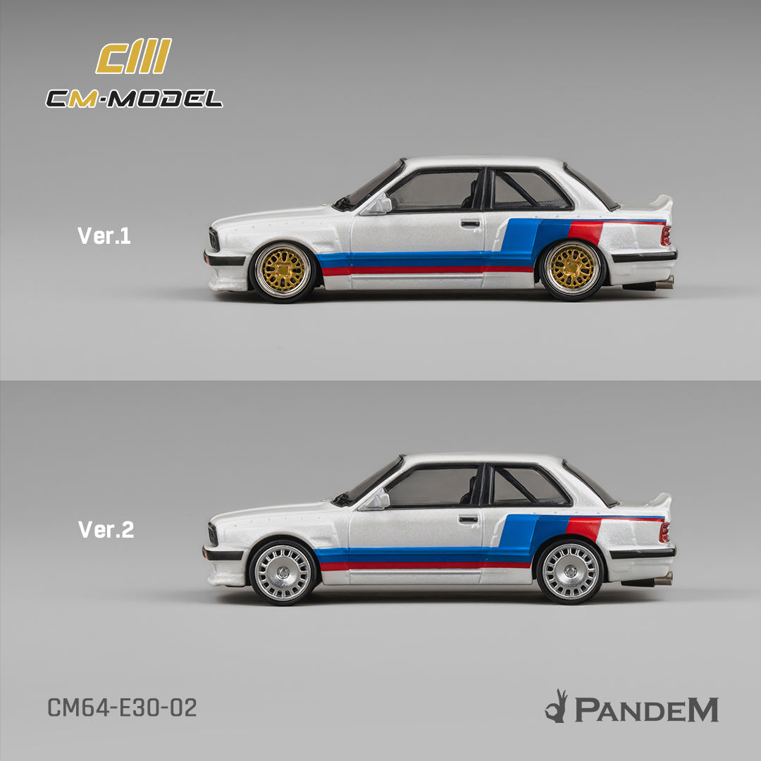 Two model car versions side by side with 'CM Model' and 'Pandem' branding.