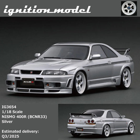 Ignition Model 1:18 Nismo 400R (BCNR33) Silver IG3654