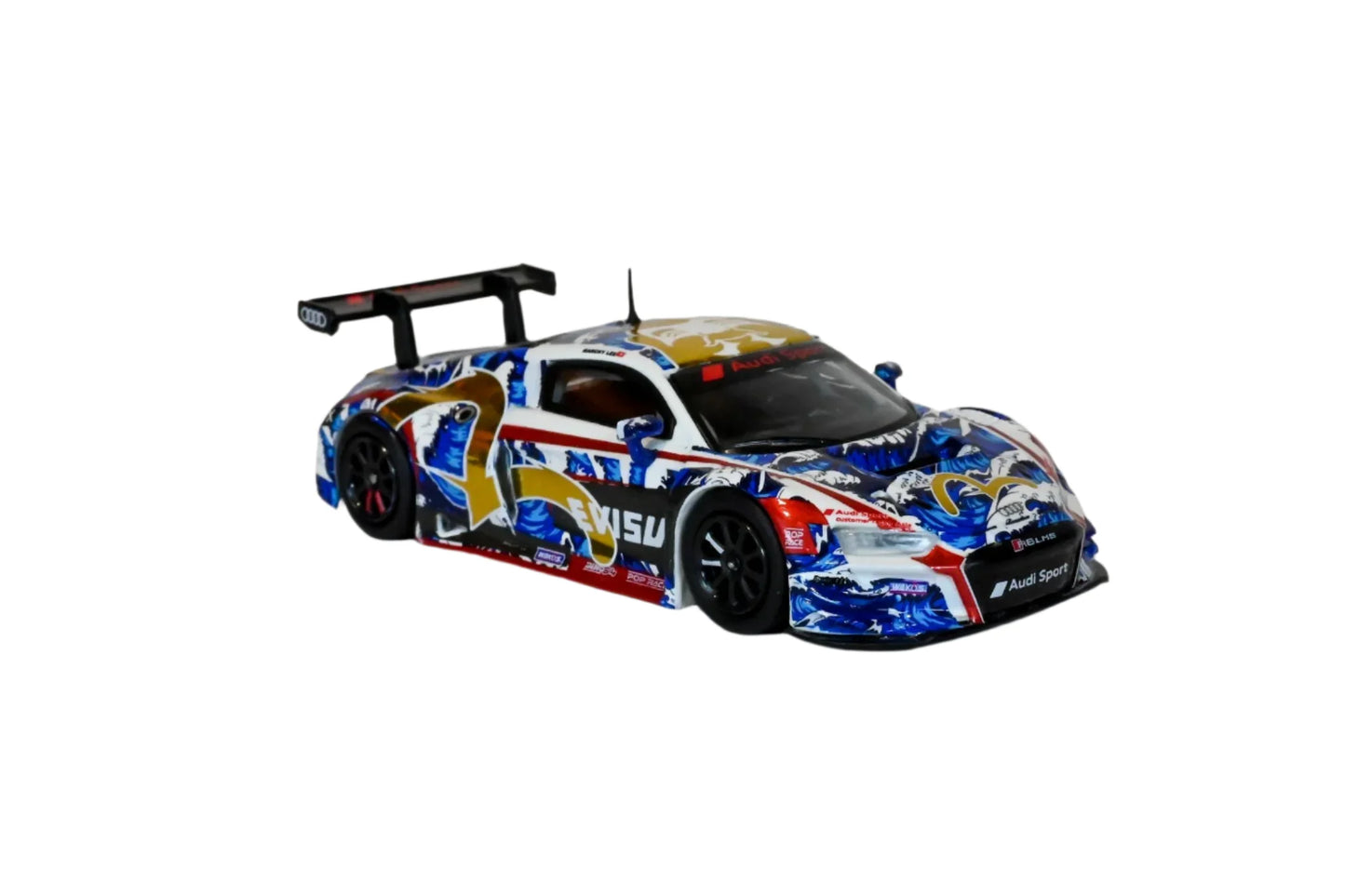 (Preorder) Pop Race 1:64 Audi R8 LM "EVISU x WORKS" Macau GT Cup 2020 Marchy Lee Presentation Car PR64-R8LMS-EVISU