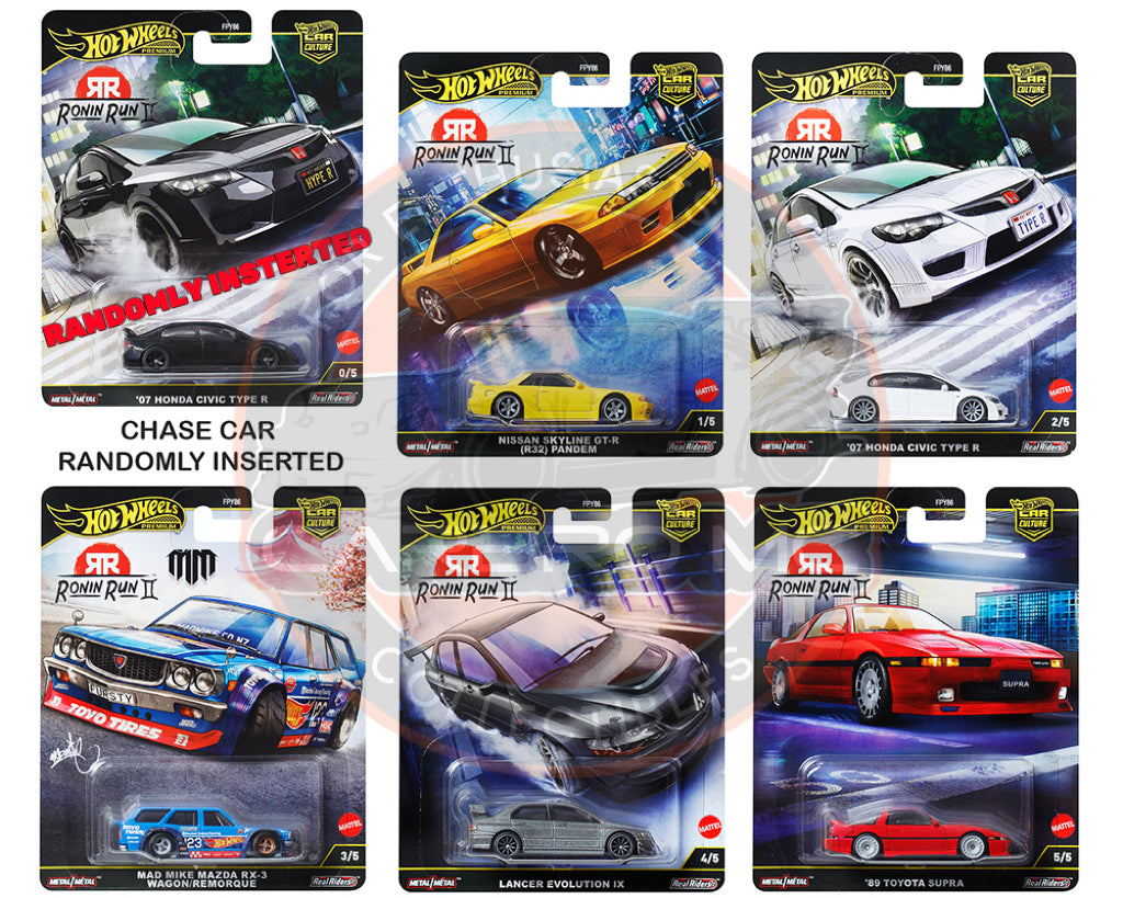 (Preorder) Hot Wheels 1:64 Car Culture 2025 M Case – Ronin Run II FPY86-961M