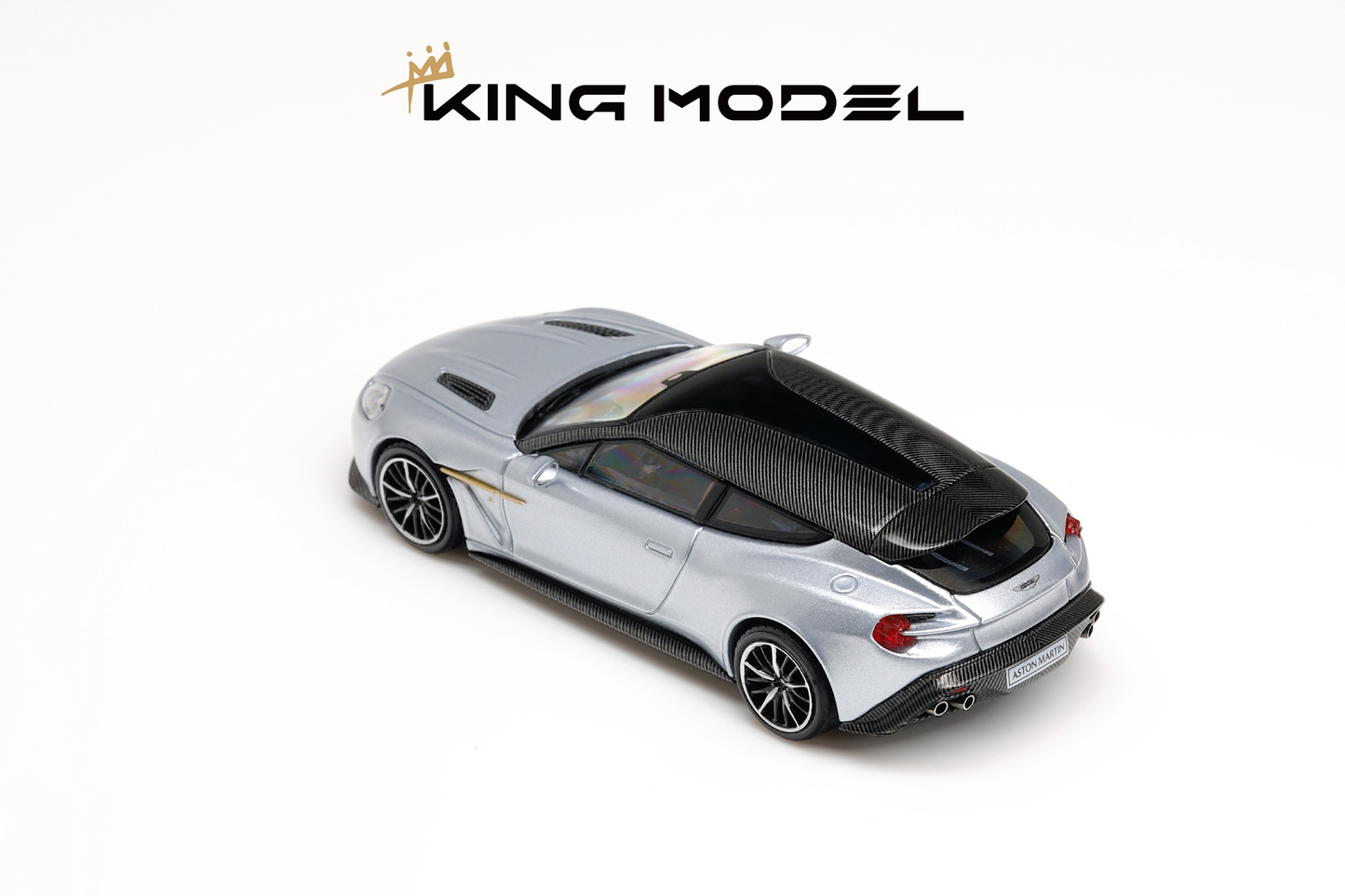 King Model 1:64 Aston Martin Vanquish Zagato Shooting Brake Silver